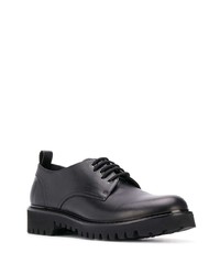 schwarze Leder Derby Schuhe von Valentino Garavani