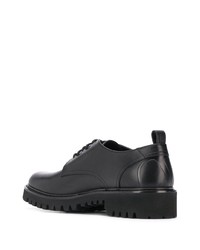 schwarze Leder Derby Schuhe von Valentino Garavani