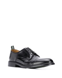 schwarze Leder Derby Schuhe von Green George