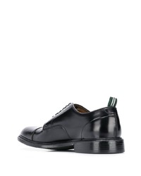 schwarze Leder Derby Schuhe von Green George