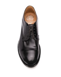 schwarze Leder Derby Schuhe von Alberto Fasciani