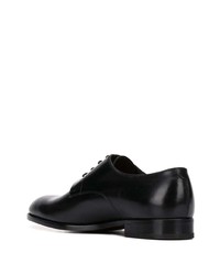 schwarze Leder Derby Schuhe von Fratelli Rossetti