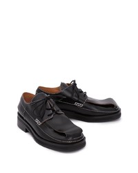 schwarze Leder Derby Schuhe von JW Anderson