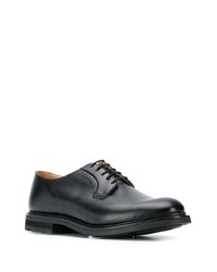 schwarze Leder Derby Schuhe von Church's