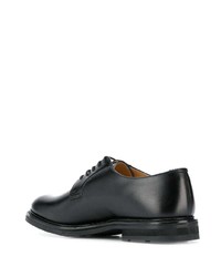 schwarze Leder Derby Schuhe von Church's