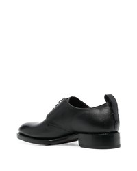 schwarze Leder Derby Schuhe von Brioni