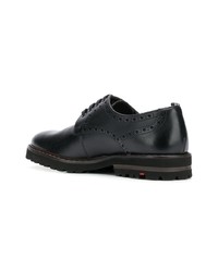 schwarze Leder Derby Schuhe von Lloyd