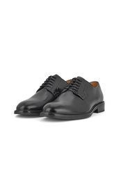 schwarze Leder Derby Schuhe von Digel