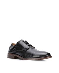 schwarze Leder Derby Schuhe von Moma