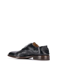 schwarze Leder Derby Schuhe von Moma