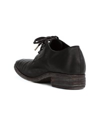 schwarze Leder Derby Schuhe von A Diciannoveventitre