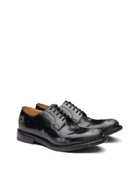 schwarze Leder Derby Schuhe von Church's