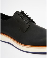 schwarze Leder Derby Schuhe von Aldo