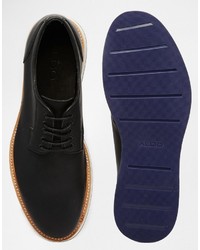 schwarze Leder Derby Schuhe von Aldo