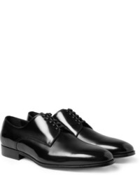 schwarze Leder Derby Schuhe von Dolce & Gabbana