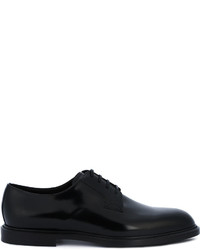 schwarze Leder Derby Schuhe von Dolce & Gabbana