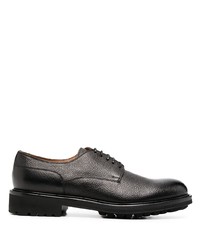 schwarze Leder Derby Schuhe von Doucal's