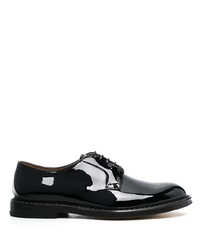 schwarze Leder Derby Schuhe von Doucal's