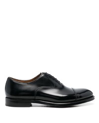 schwarze Leder Derby Schuhe von Doucal's