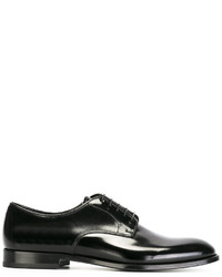 schwarze Leder Derby Schuhe von Doucal's