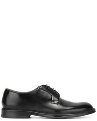 schwarze Leder Derby Schuhe von Doucal's