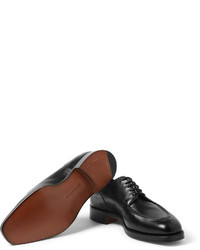 schwarze Leder Derby Schuhe von Edward Green