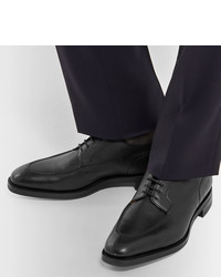 schwarze Leder Derby Schuhe von Edward Green