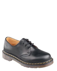 schwarze Leder Derby Schuhe von Dr. Martens