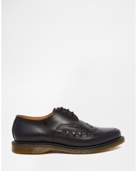 schwarze Leder Derby Schuhe von Dr. Martens