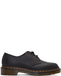 schwarze Leder Derby Schuhe von Dr. Martens