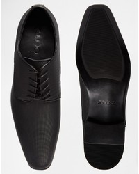 schwarze Leder Derby Schuhe von Aldo