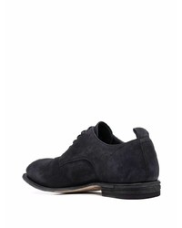 schwarze Leder Derby Schuhe von Officine Creative