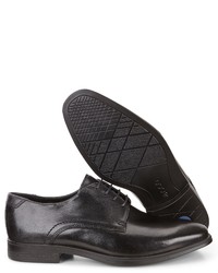 schwarze Leder Derby Schuhe von Ecco