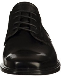 schwarze Leder Derby Schuhe von Ecco