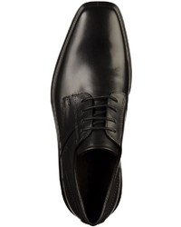 schwarze Leder Derby Schuhe von Ecco