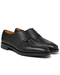 schwarze Leder Derby Schuhe von Edward Green