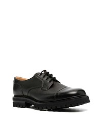 schwarze Leder Derby Schuhe von Church's