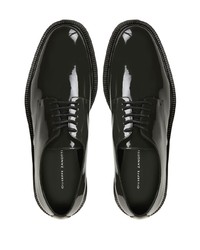 schwarze Leder Derby Schuhe von Giuseppe Zanotti