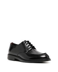 schwarze Leder Derby Schuhe von Bally