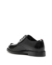 schwarze Leder Derby Schuhe von Bally