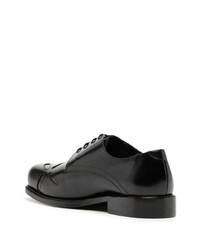 schwarze Leder Derby Schuhe von Stefan Cooke