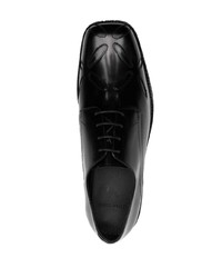 schwarze Leder Derby Schuhe von Stefan Cooke