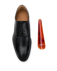 schwarze Leder Derby Schuhe von Scarosso