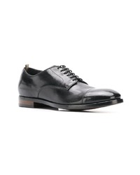 schwarze Leder Derby Schuhe von Officine Creative