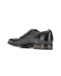 schwarze Leder Derby Schuhe von Officine Creative