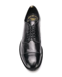 schwarze Leder Derby Schuhe von Officine Creative