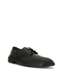 schwarze Leder Derby Schuhe von Jil Sander