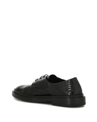 schwarze Leder Derby Schuhe von Jil Sander