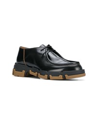 schwarze Leder Derby Schuhe von Lanvin