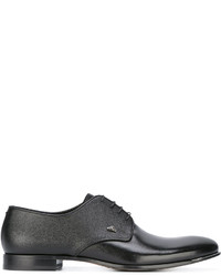 schwarze Leder Derby Schuhe von Fabi